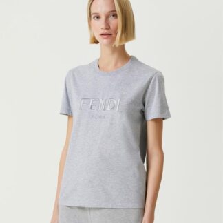 Fendi Monochrome Cotton T-Shirt