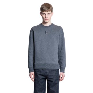 Fendi Monochrome Cotton Sweatshirt with Iconic FF Logo
