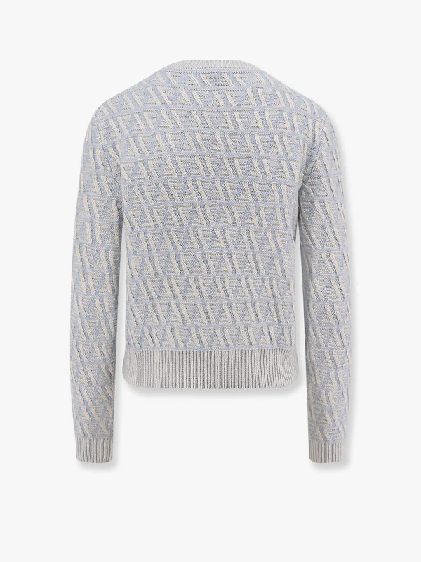 Fendi Silk Jacquard Sweater with Iconic FF Logo - Image 7