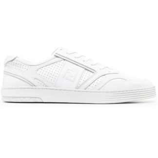 Fendi Men’s Calfskin Low Top Sneakers - Iconic Logo Design