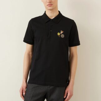 Fendi Cotton Polo Shirt with Embroidered FF Logo – Versatile Sophistication