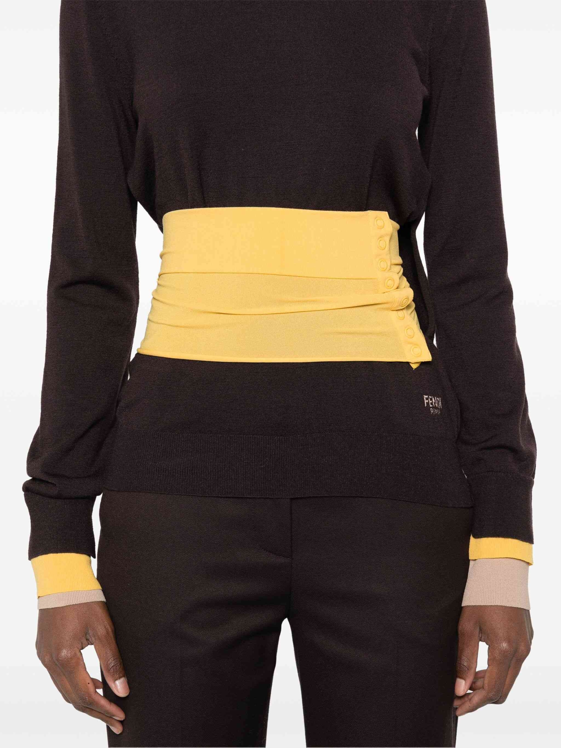Fendi Wool Turtleneck Sweater - Ribbed High Neck & Close Fit - Image 4