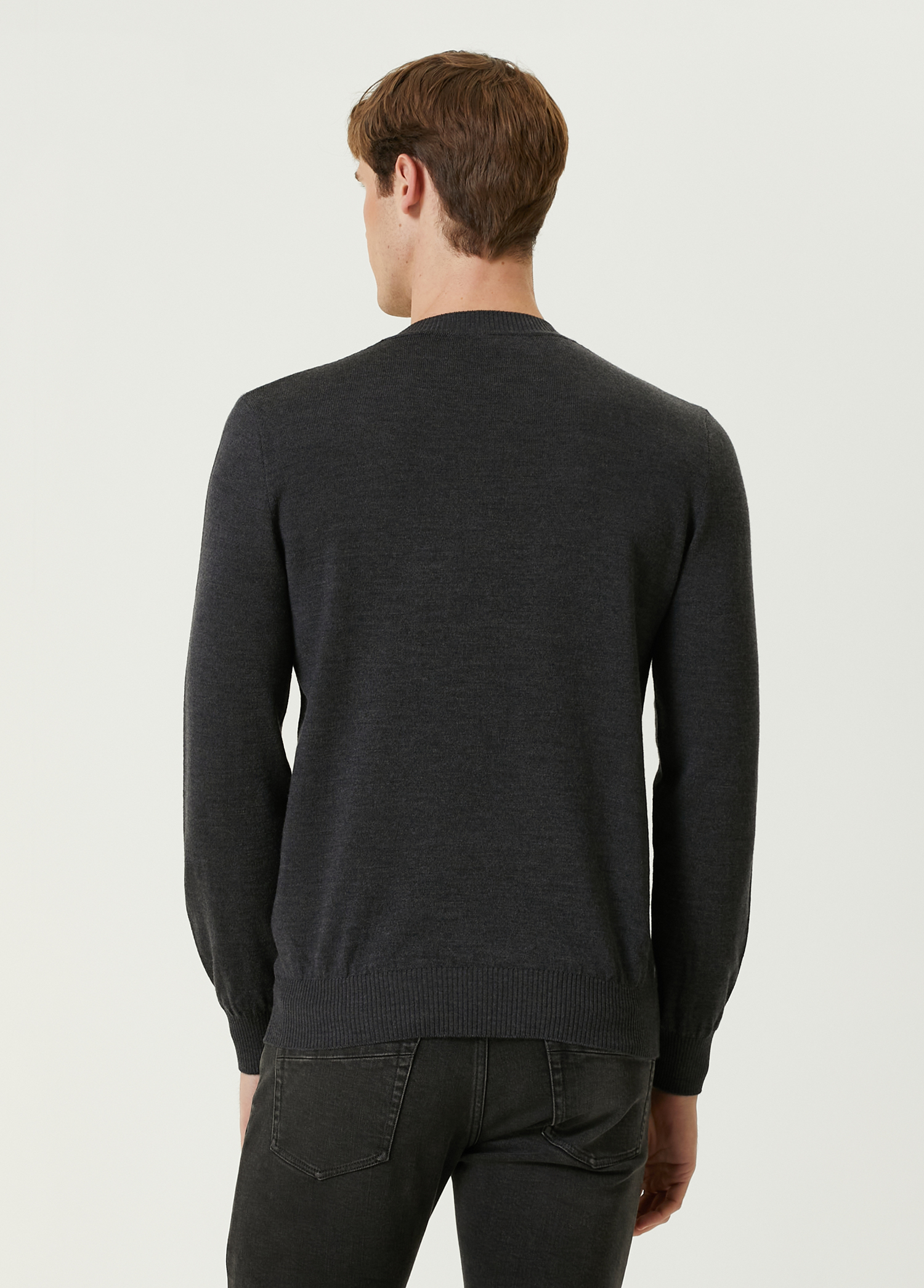 Fendi FF Logo Grey Wool Sweater – 100% Wool Luxury - Image 4