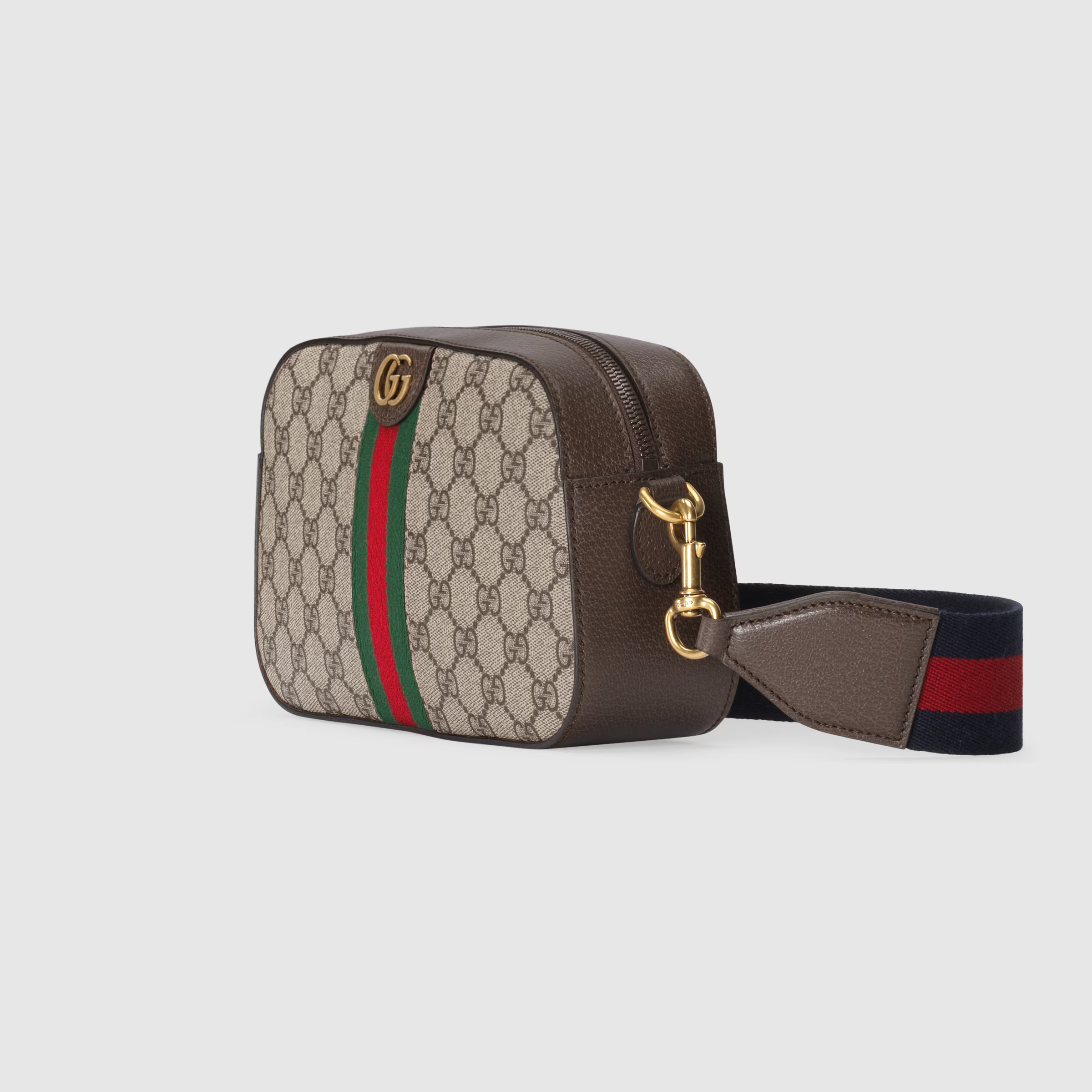 Gucci Compact GG Supreme Shoulder Bag with Adjustable Strap - Image 3