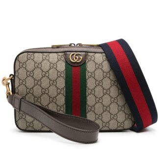 Gucci Ophidia GG Shoulder Bag with Web Strap