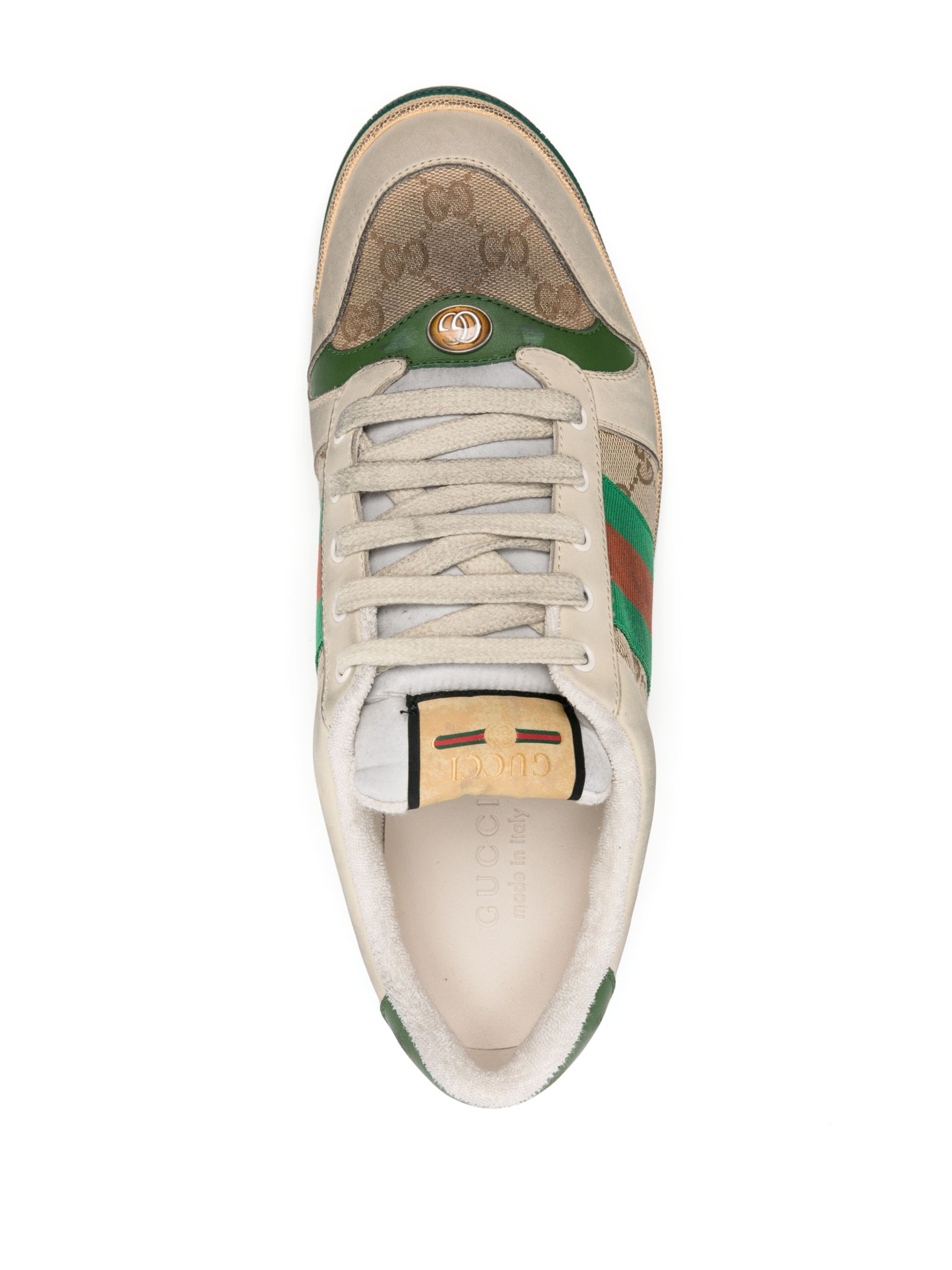 Gucci Monogram Lace-Up Sneakers with Iconic Detailing - Image 5