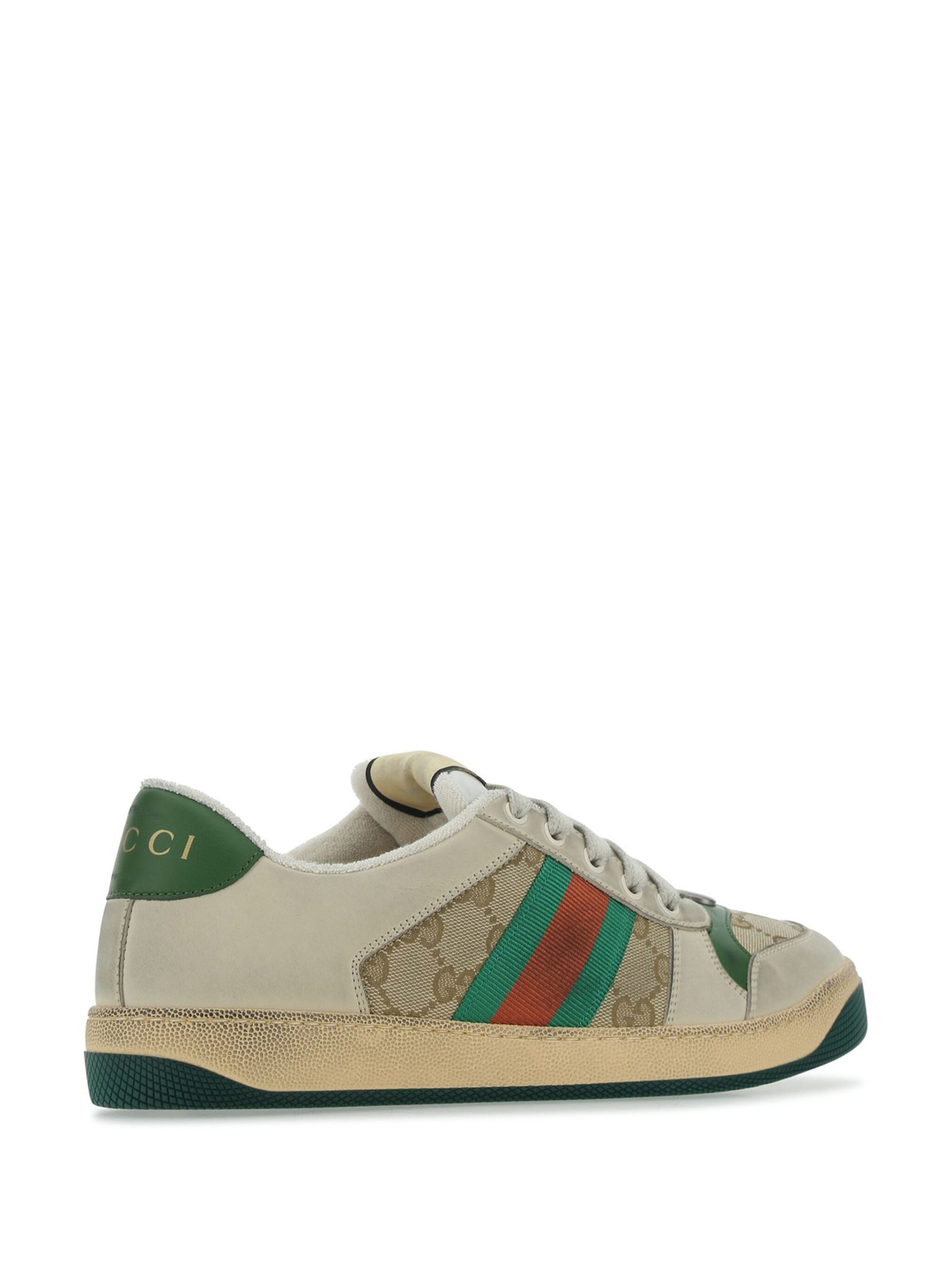 Gucci Monogram Lace-Up Sneakers with Iconic Detailing - Image 3