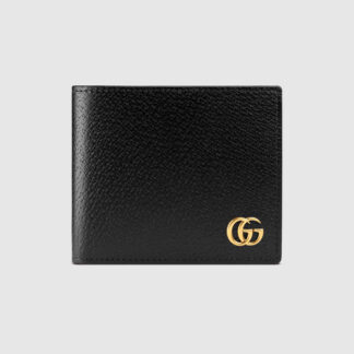 Gucci Leather Wallet with Iconic Logo and Billfold Design