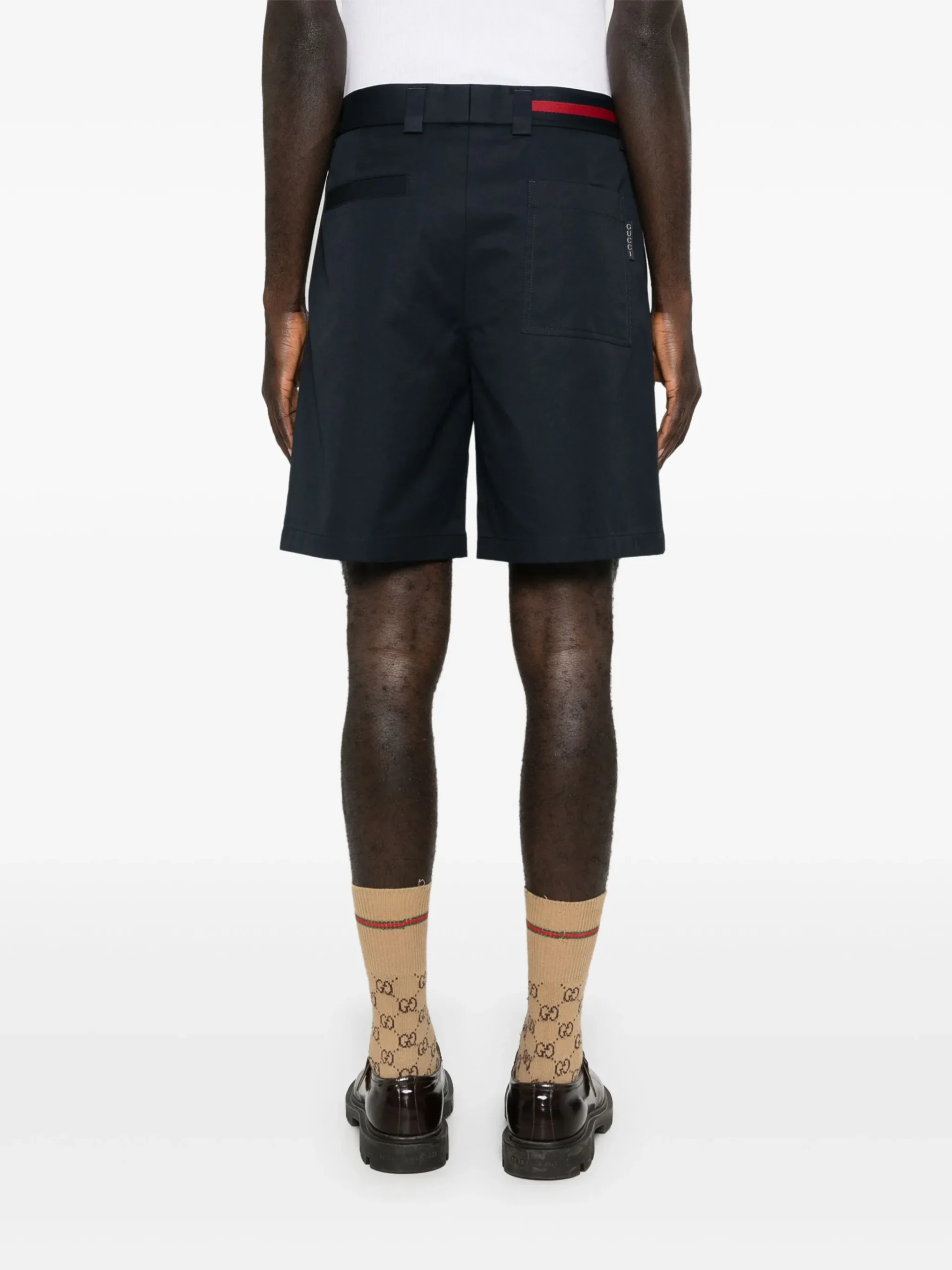 Gucci Classic Cotton Bermuda Shorts with Monochrome Design and Versatile Fit - Image 5