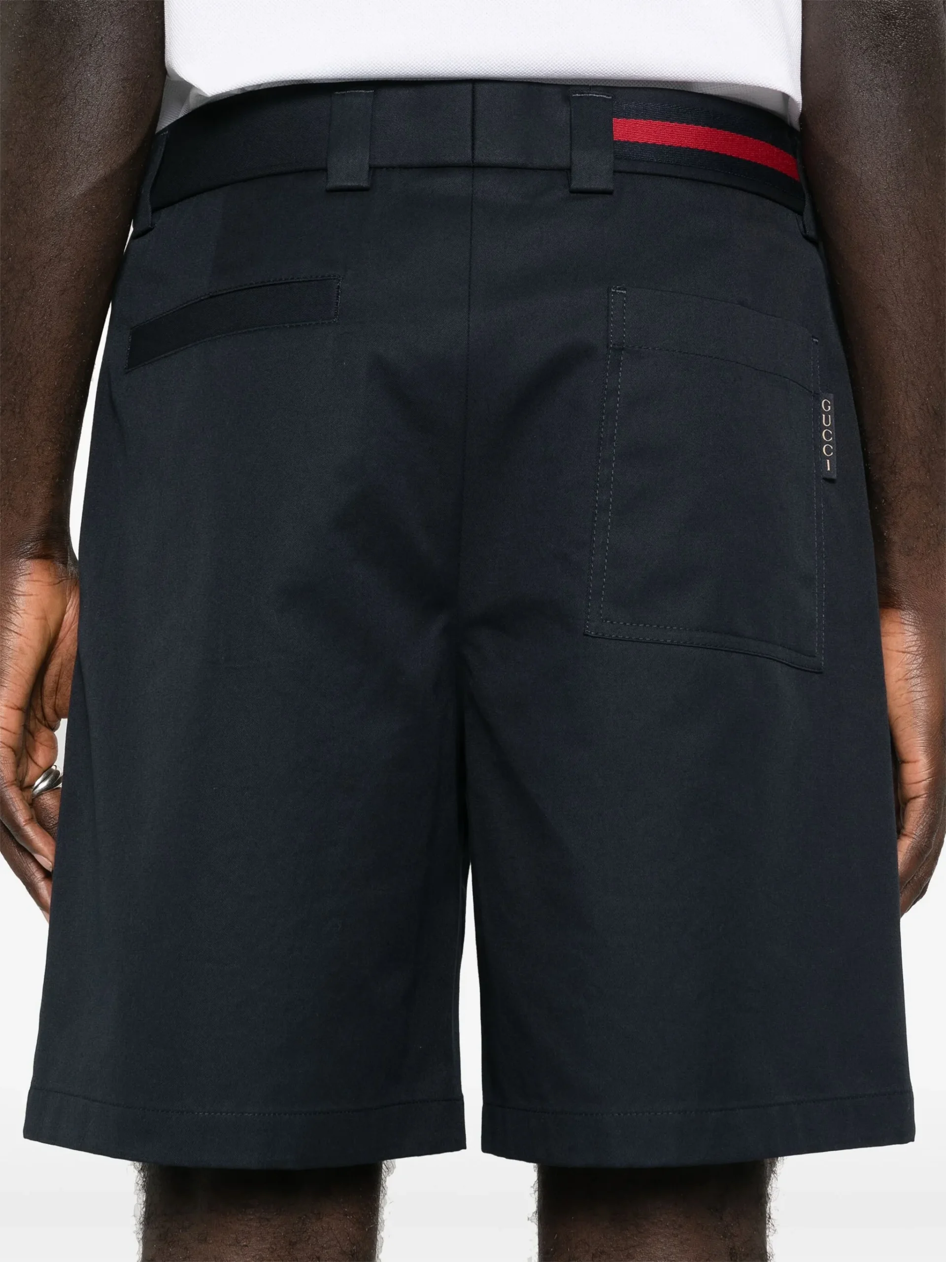Gucci Classic Cotton Bermuda Shorts with Monochrome Design and Versatile Fit - Image 6