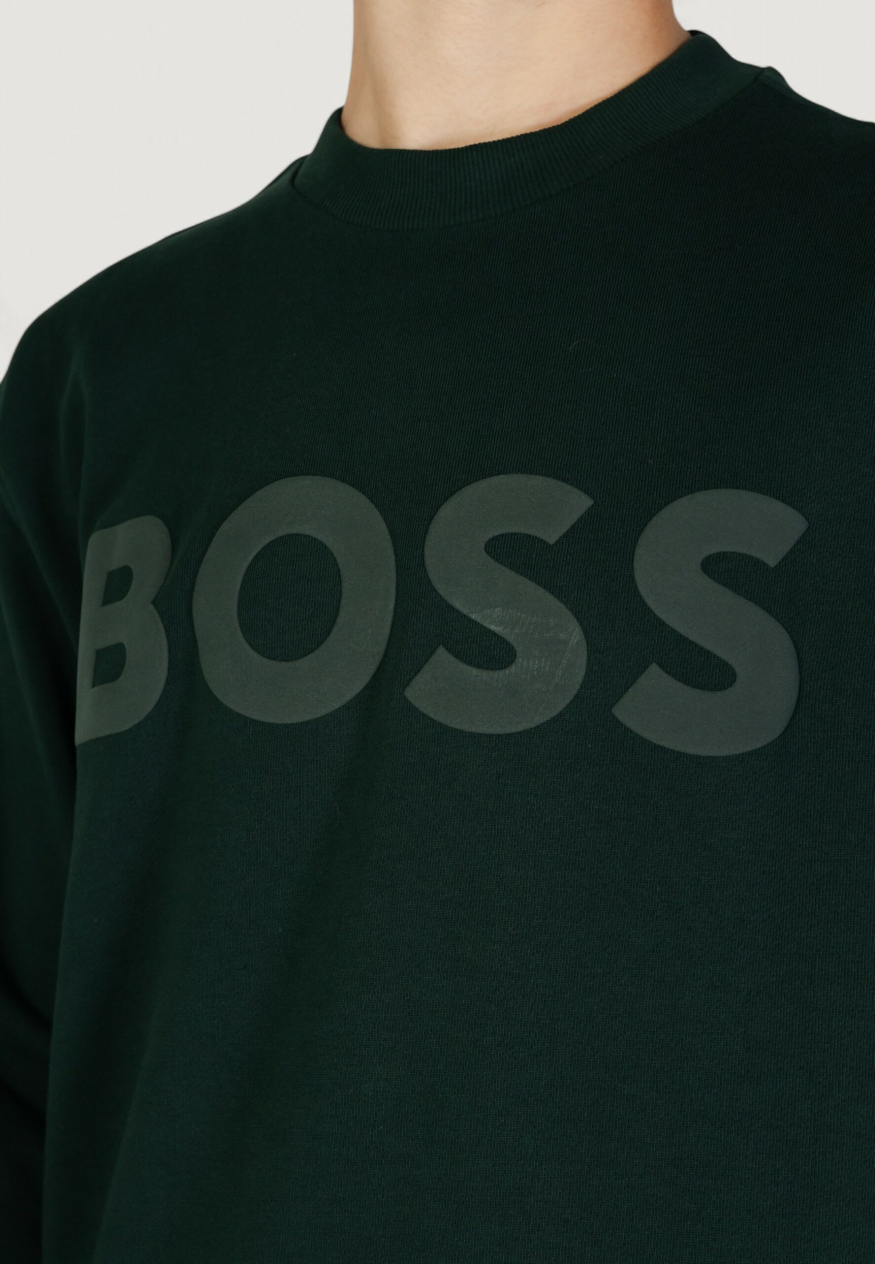 Boss Green Cotton Sweatshirt for Men - Image 6