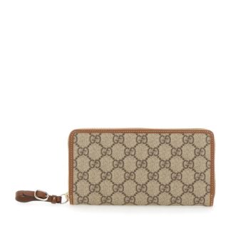 Gucci GG Logo Wallet with Zipper Closure