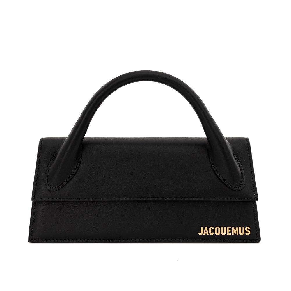 Jacquemus Le Chiquito Long Black Leather Handbag