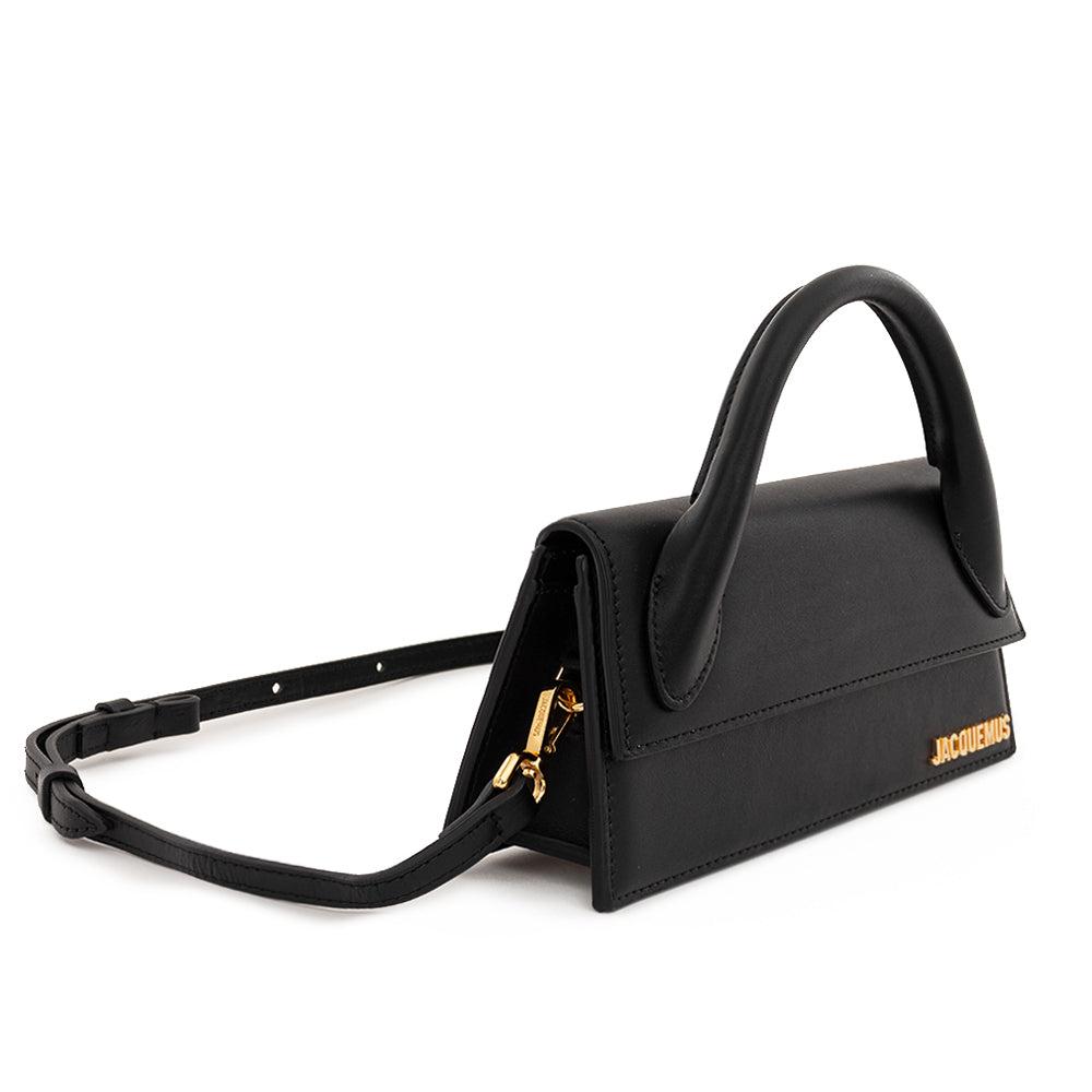 Jacquemus Le Chiquito Long Black Leather Handbag - Image 4