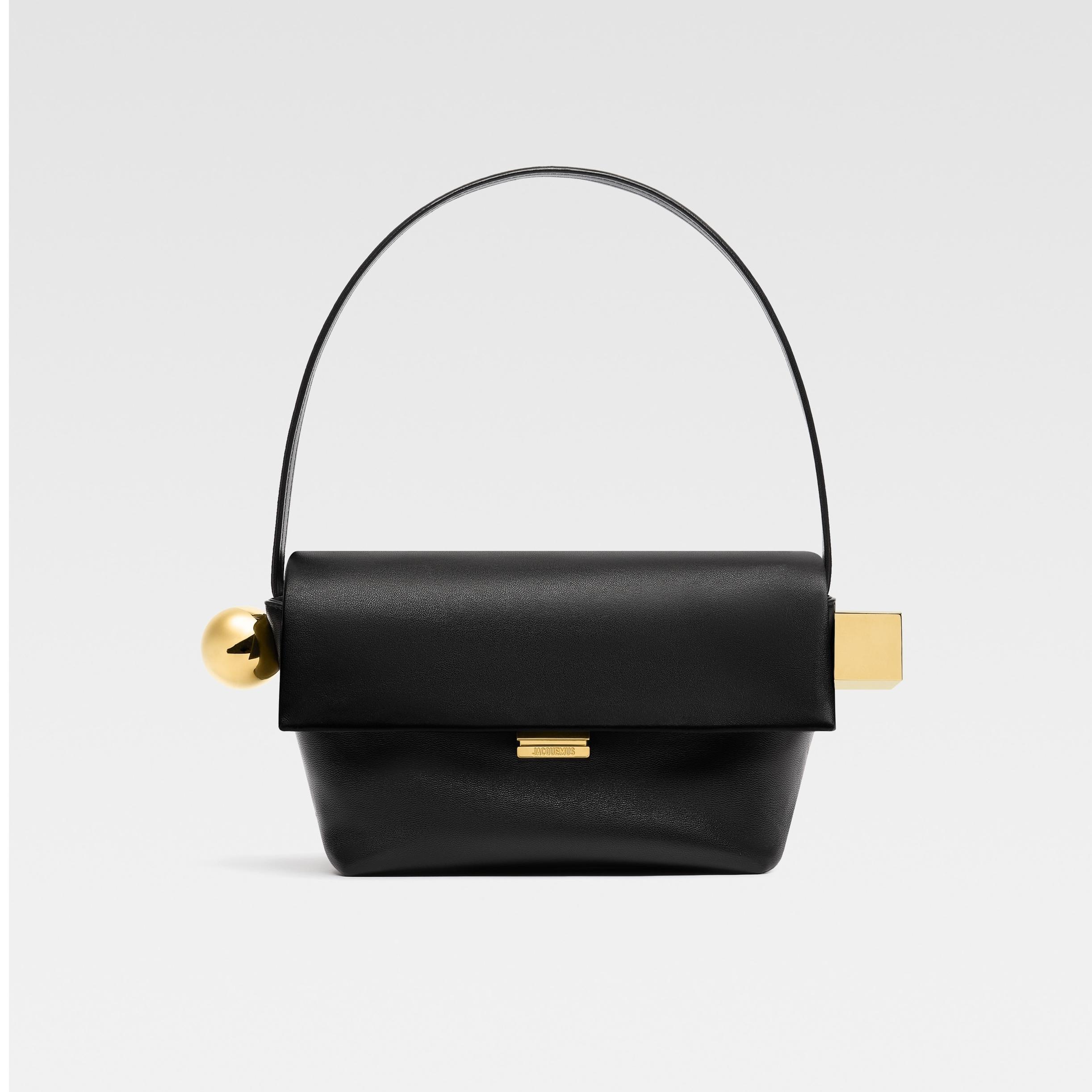 Jacquemus Le Rond Carré Leather Shoulder Bag