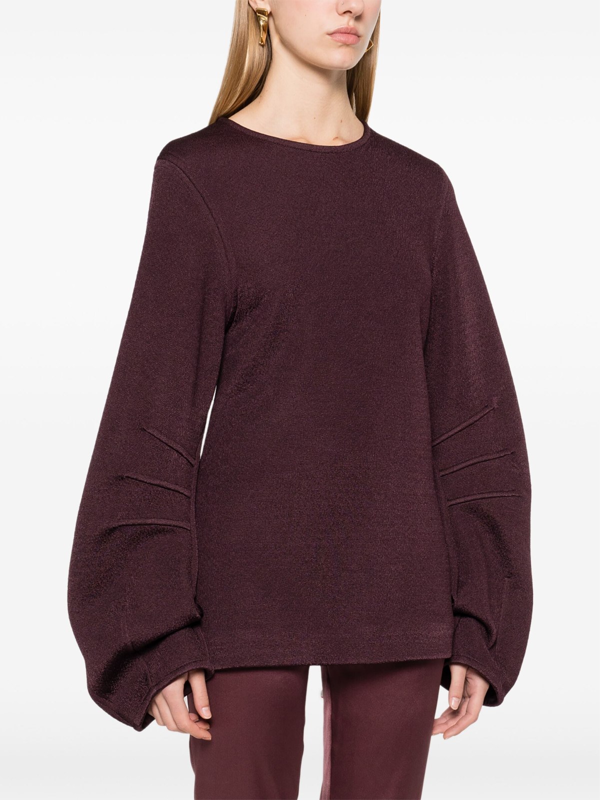 Jil Sander Women's Long-Sleeve Top with Side Slits - Image 2