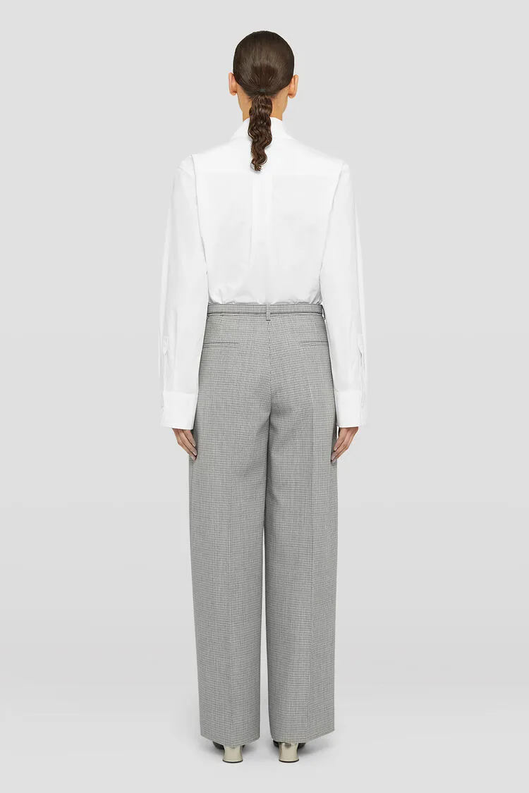 Jil Sander Virgin Wool Wide-Leg Pants with Belt - Image 4