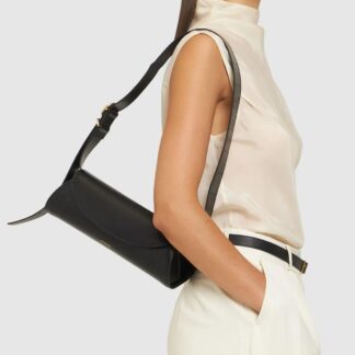 Jil Sander Calfskin Cannolo Shoulder Bag