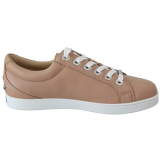 Jimmy Choo Cash/F ONPA Powder Pink Nappa Leather Sneakers