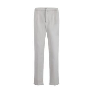 Kiton Cigarette Pants with Elastic Waistband and Drawstring