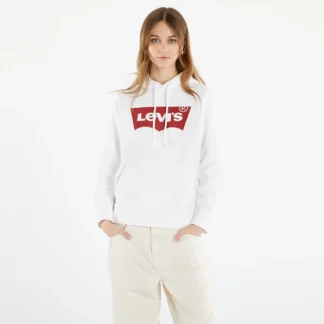 Levi's Women's White Hooded Sweatshirt