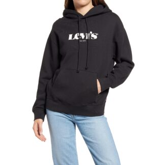 Levi's Women's Black Hooded Sweatshirt