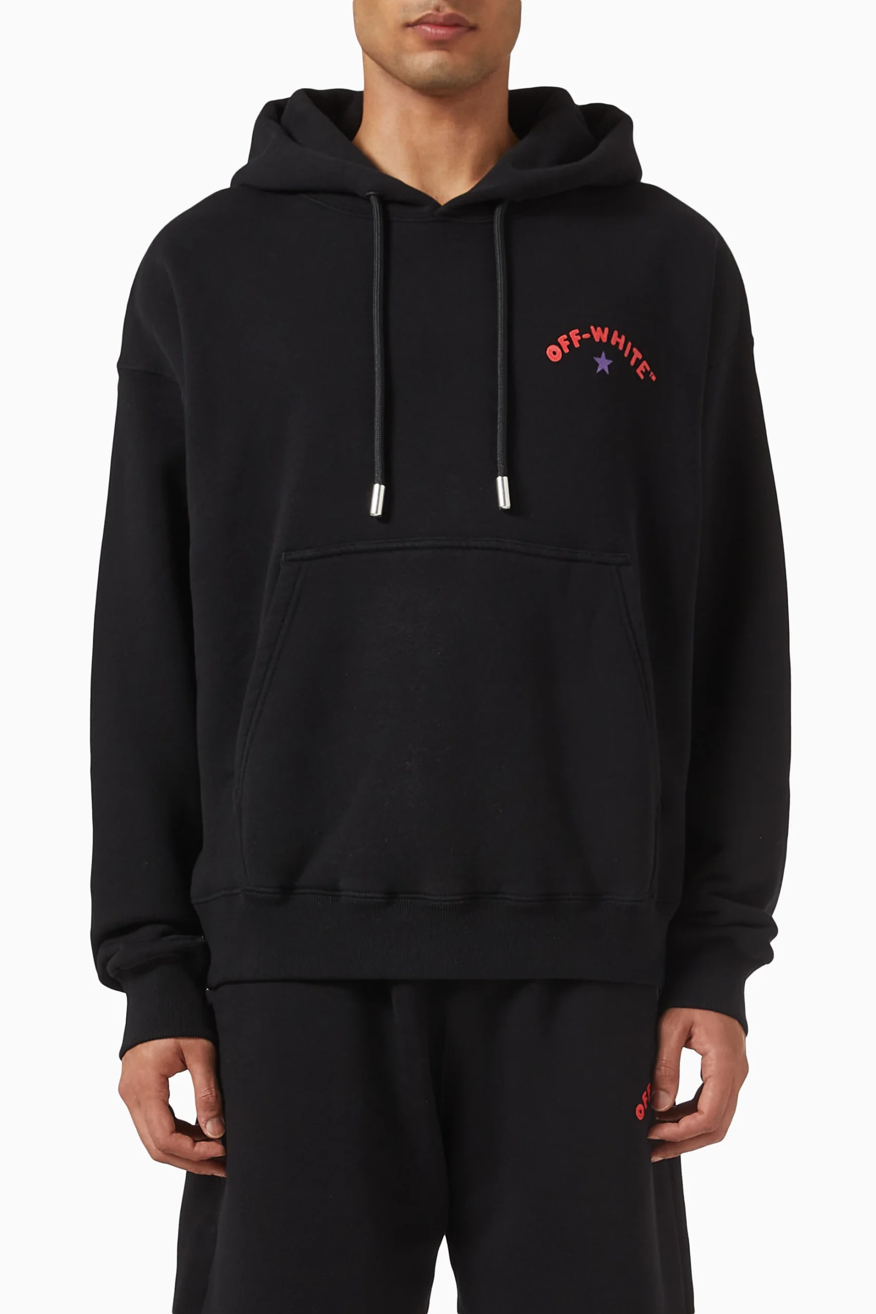 Off-White Cotton Star Arrow Skate Hoodie - Image 2