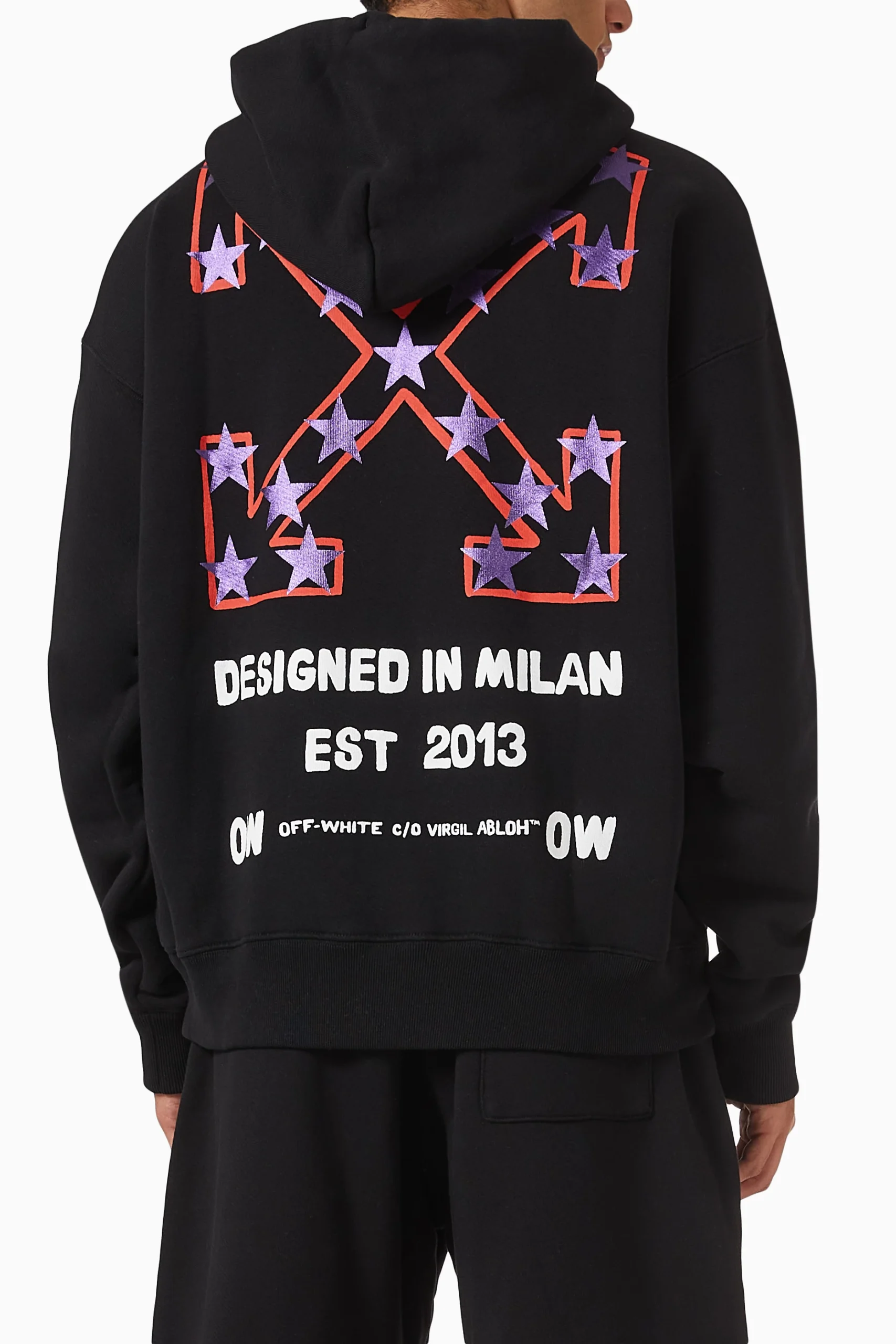 Off-White Cotton Star Arrow Skate Hoodie - Image 3