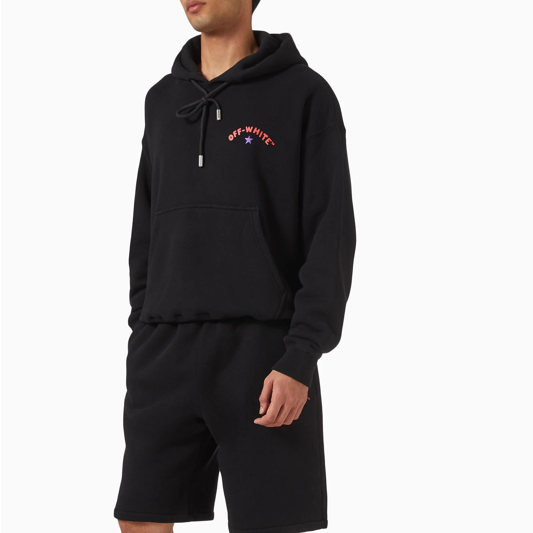 Off-White Cotton Star Arrow Skate Hoodie