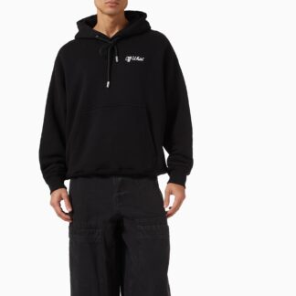 Off-White Cotton Script Skate Hoodie