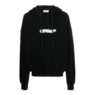 Off-White Urban Streetwear Cotton Hoodie with Iconic Logos