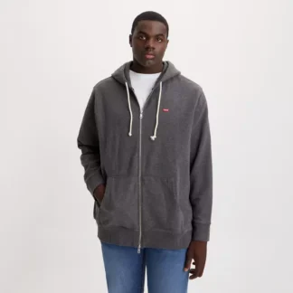 Levi’s Gray Long-Sleeved Hooded Sweatshirt