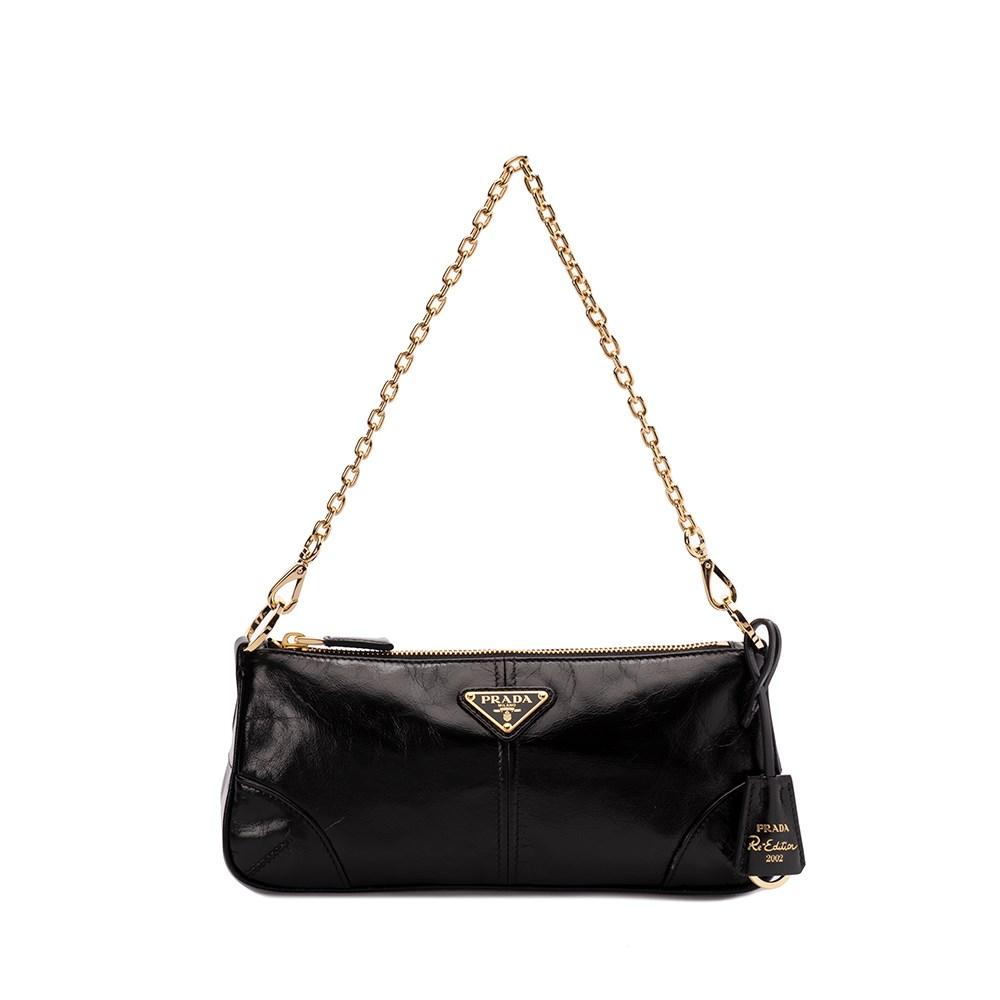Prada 2002 Re-Edition Leather Shoulder Bag