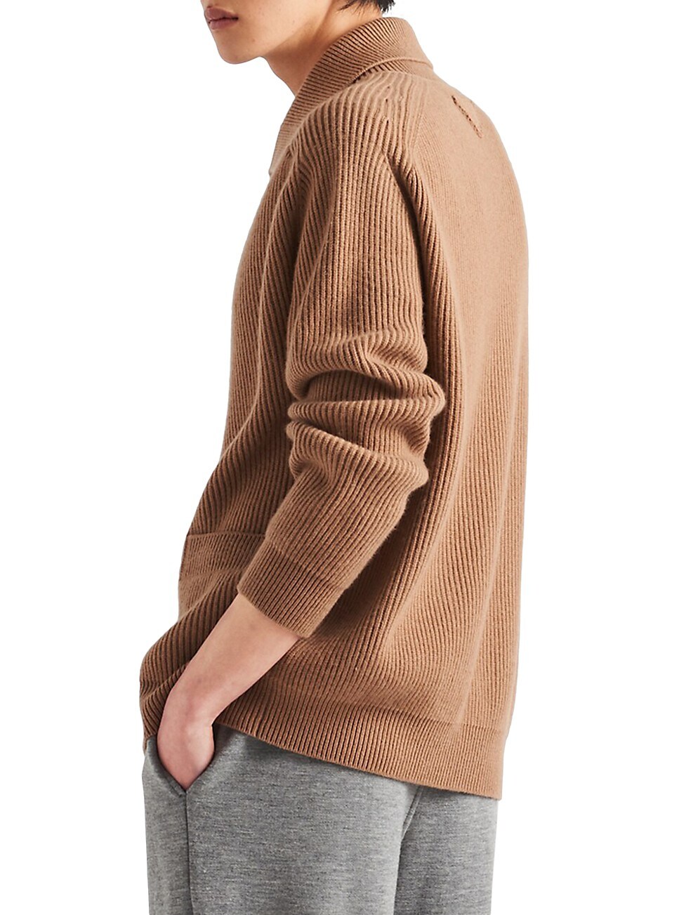Prada Cashmere Cardigan with High Collar and Button Front Closure - Image 3