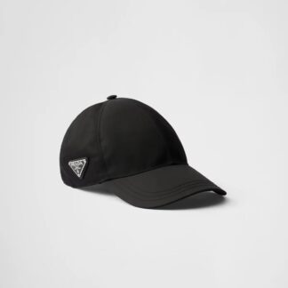 Prada Nylon Baseball Hat with Iconic Logo Plaque