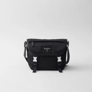 Prada Pattina Buckled Shoulder Bag