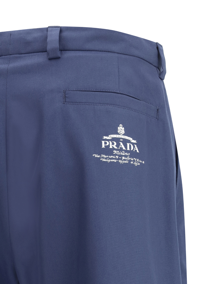 Prada Monochrome Pants with Belt Loops and Pockets - Image 4