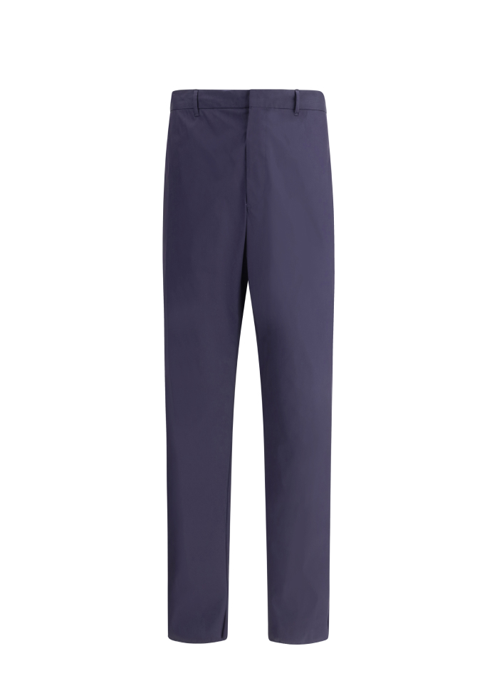 Prada Cotton Pants with Pockets and Belt Loops - Image 4