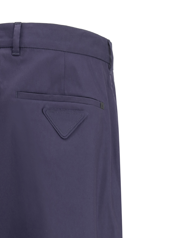 Prada Cotton Pants with Pockets and Belt Loops - Image 6