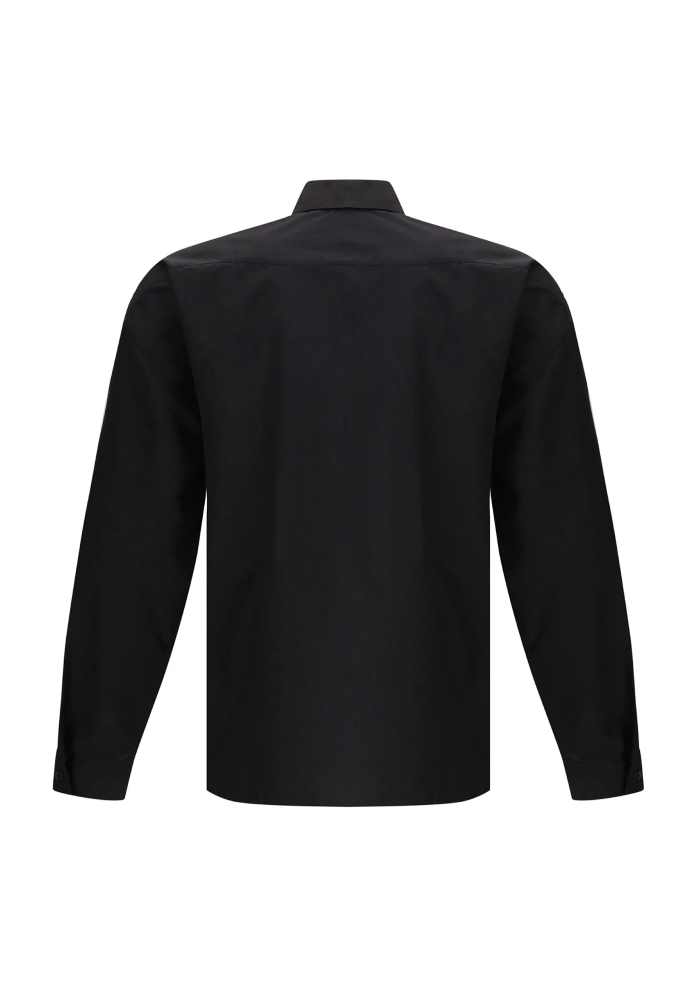 Prada Cotton Shirt with Zipper Details and Triangular Patch - Image 6