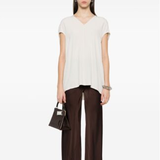 Rick Owens Silk Top with V-Neck
