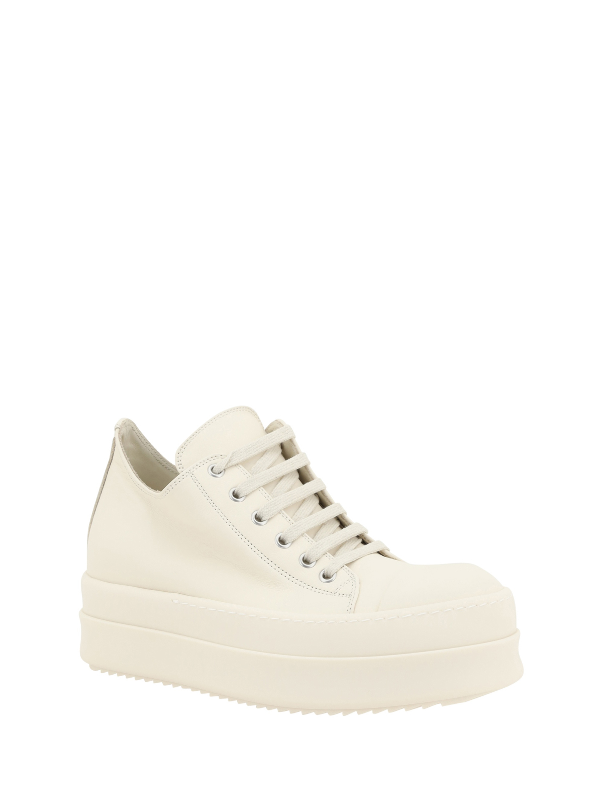 Rick Owens Leather Platform Sneakers - Image 3