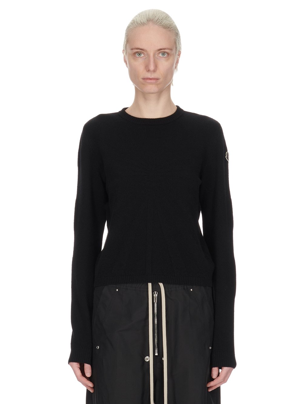 Moncler + Rick Owens Virgin Wool Biker Sweater - Image 2