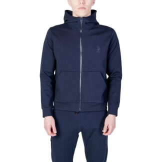 U.S. Polo Assn. Men's Blue Turtleneck Zip-Up Sweatshirt