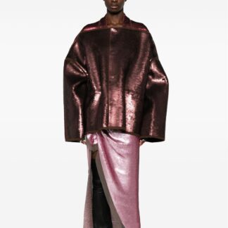 Rick Owens Wool Sail Jacket with Sequin Appliqué
