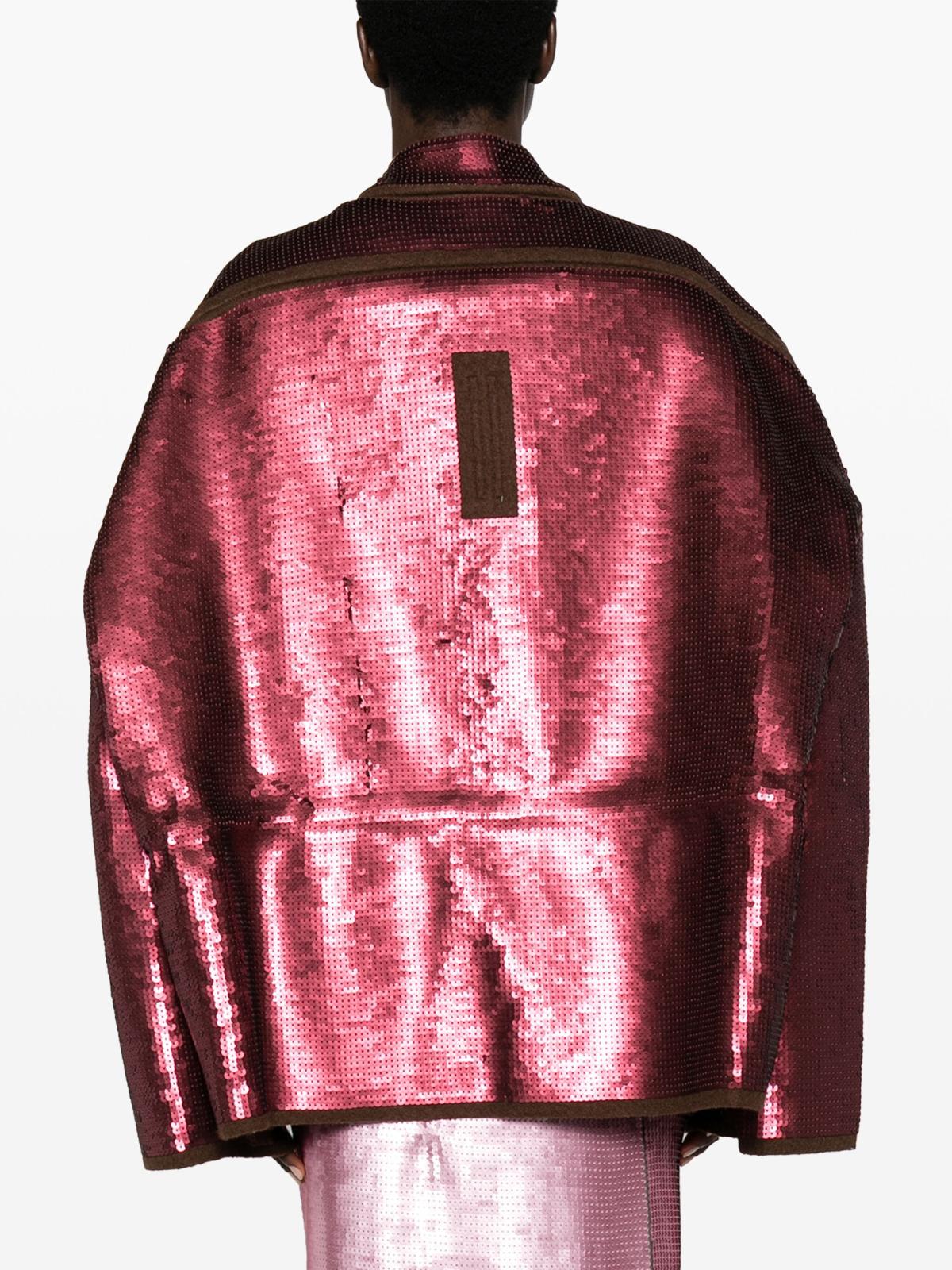 Rick Owens Wool Sail Jacket with Sequin Appliqué - Image 6