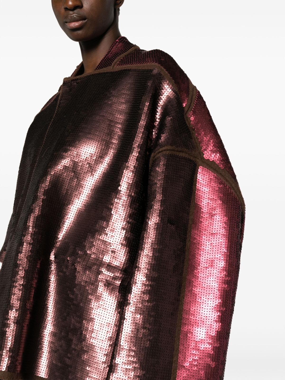 Rick Owens Wool Sail Jacket with Sequin Appliqué - Image 4