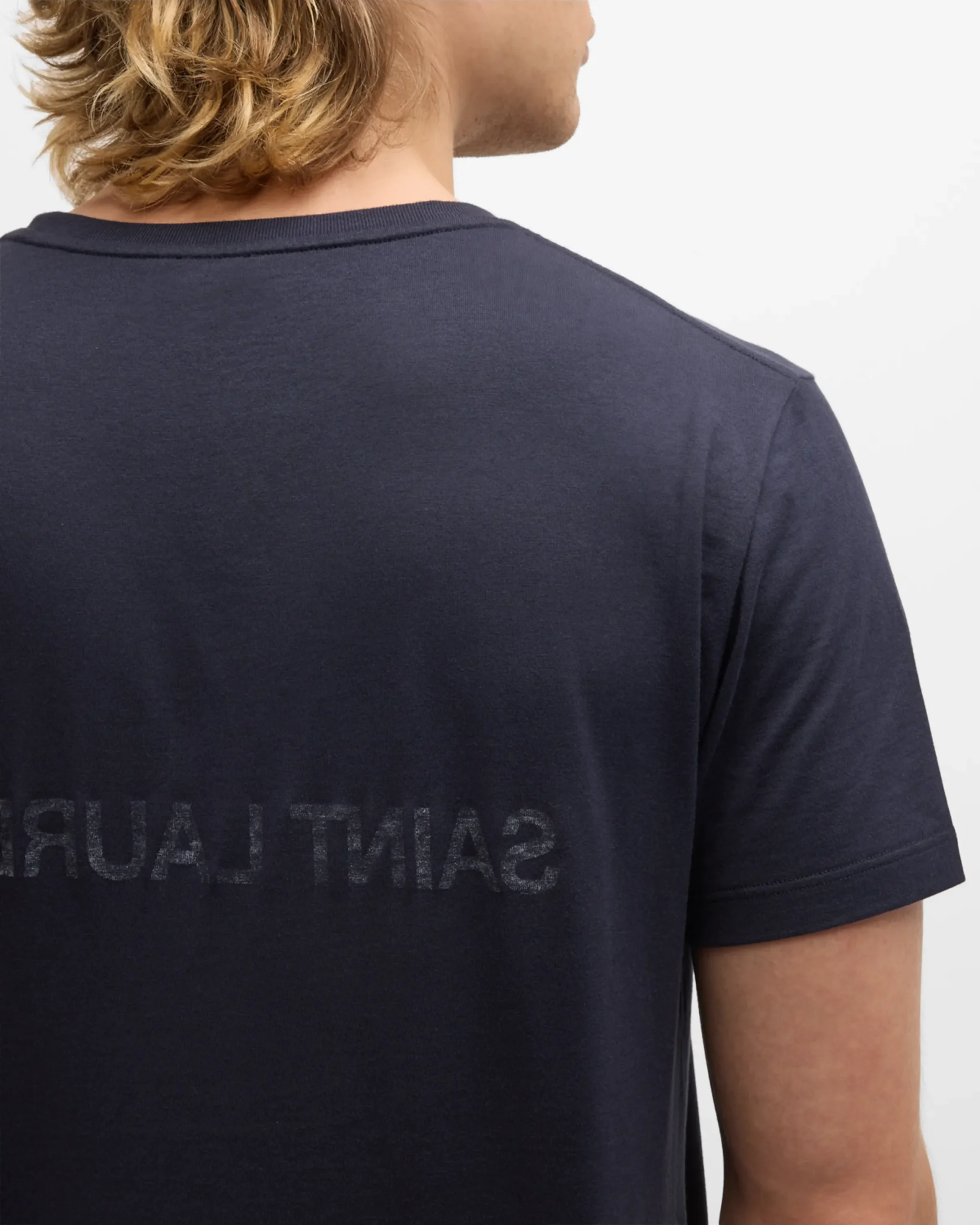 Saint Laurent Cotton T-Shirt with Iconic Monogram - Image 6