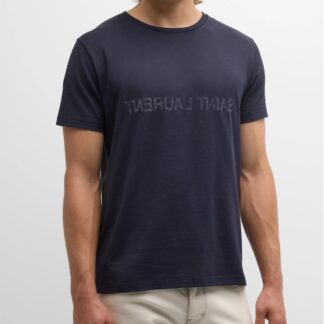 Saint Laurent Cotton T-Shirt with Iconic Monogram