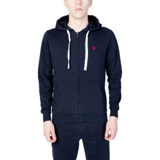 U.S. Polo Assn. Men’s Blue Hooded Sweatshirt with Zip